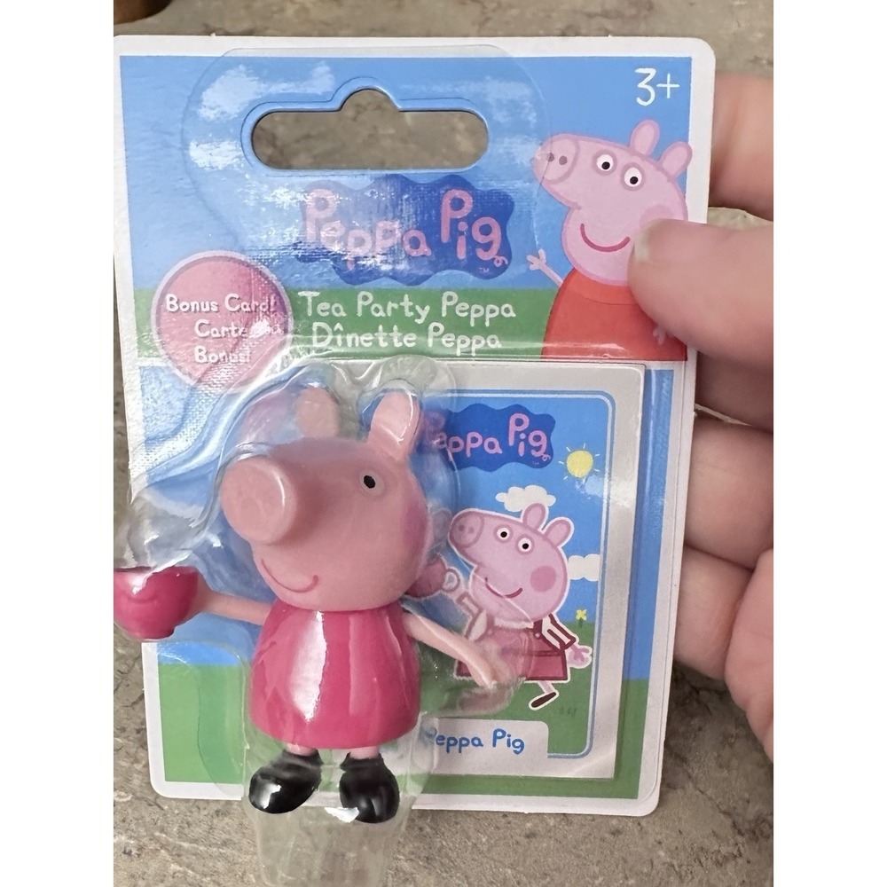 Peppa Pig Tea Party Peppa Figure Bonus Card Just Play 2024 New Sealed In Package - Picture 3 of 7
